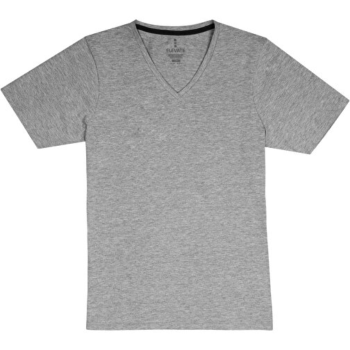 Kawartha T-Shirt Für Damen Mit V-Ausschnitt , Green Concept, grau meliert, Single jersey Strick 85% Bio Baumwolle, 10% Viskose, 5% Elastan, 200 g/m2, XL, , Bild 1