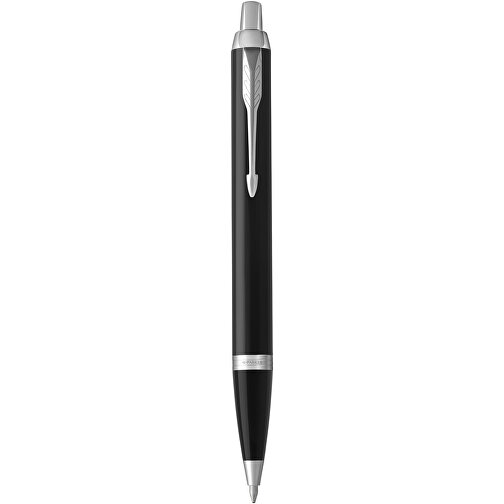 Parker IM Kugelschreiber , Parker, schwarz / chrom, Messing, 13,60cm (Höhe), Bild 1