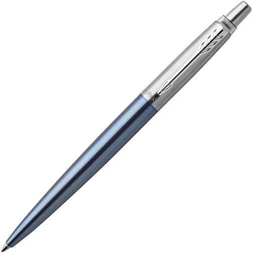 Parker Jotter Bond Street Kugelschreiber , Parker, hellblau / silber, Edelstahl, 12,90cm x 12,80cm (Länge x Höhe), Bild 2