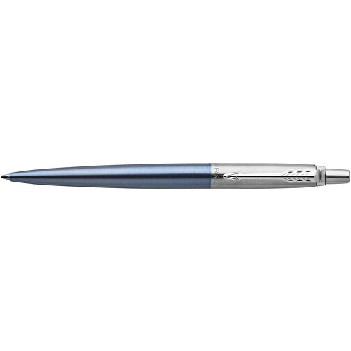 Parker Jotter Bond Street Kugelschreiber , Parker, hellblau / silber, Edelstahl, 12,90cm x 12,80cm (Länge x Höhe), Bild 3