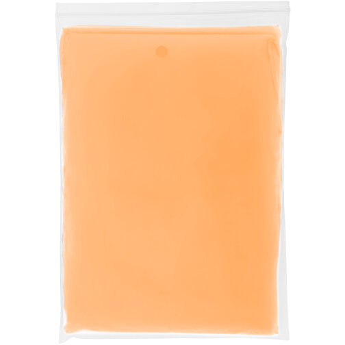 Ziva Einweg Regenponcho Mit Hülle , orange, PE Kunststoff, 15,80cm x 1,00cm x 10,70cm (Länge x Höhe x Breite), Bild 6
