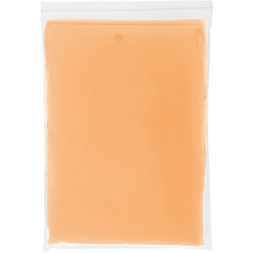 Ziva Einweg Regenponcho Mit Hülle , orange, PE Kunststoff, 15,80cm x 1,00cm x 10,70cm (Länge x Höhe x Breite), Bild 4