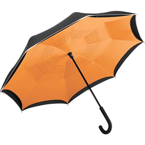 Stockschirm FARE® Contrary , Fare, schwarz/orange, 100% Polyester-Pongee, , Bild 1