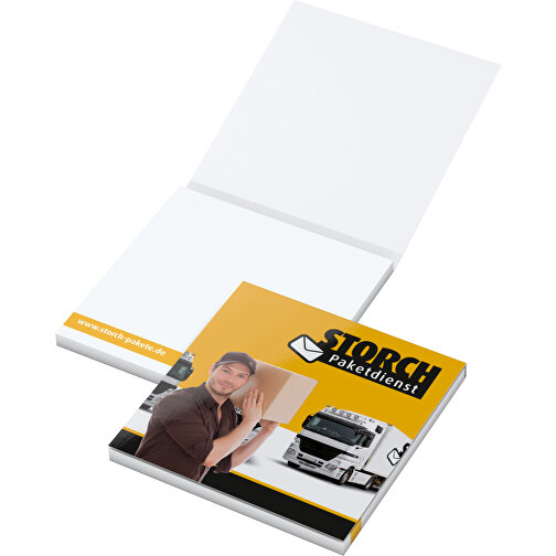 Haftnotiz Cover Karton Individuell Bestseller, 72 X 72 Mm, Softcover Gloss , individuell, weißes Haftpapier, 7,20cm x 7,20cm (Länge x Breite), Bild 1