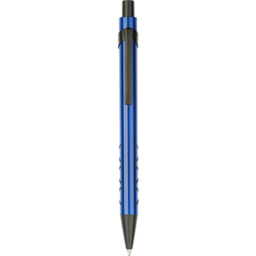 Kugelschreiber Karlstad Bunt , Promo Effects, blau, Aluminium/Kunststoff, 14,00cm (Länge), Bild 2