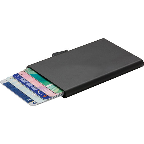 C-Secure Aluminium RFID Kartenhalter, Schwarz , schwarz, Aluminium, 9,50cm x 0,80cm (Länge x Höhe), Bild 2