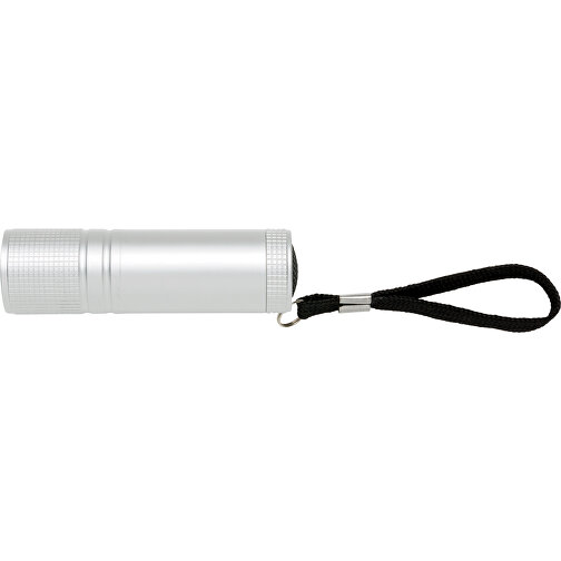 COB Taschenlampe, Silber , silber, Aluminium, 2,50cm x 8,50cm (Länge x Höhe), Bild 3