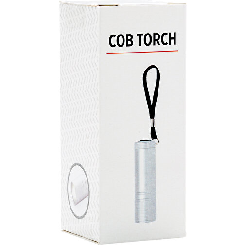 COB Taschenlampe, Silber , silber, Aluminium, 2,50cm x 8,50cm (Länge x Höhe), Bild 6