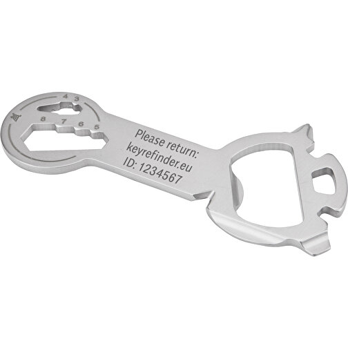 ROMINOX® Key Tool // Snake - 18 Funktionen , Edelstahl, 7,70cm x 0,23cm x 3,40cm (Länge x Höhe x Breite), Bild 11