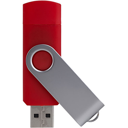 USB-Stick Smart Swing 4 GB , Promo Effects MB , rot MB , 4 GB , Kunststoff, Metal MB , 3 - 10 MB/s MB , 7,00cm x 1,00cm x 1,90cm (Länge x Höhe x Breite), Bild 1