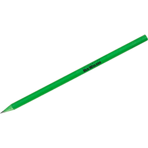 CD-Hüllen Bleistift - Recycelt , Green&Good, grün, Recycelte CD-Hüllen, 18,00cm x 0,70cm x 0,70cm (Länge x Höhe x Breite), Bild 2