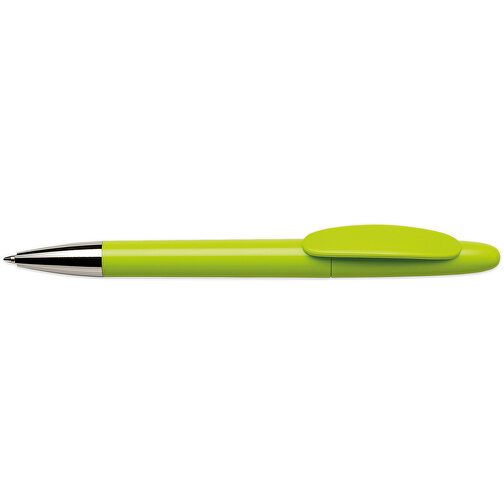 Hudson Kugelschreiber - Recycelt , Green&Good, hellgrün, biologisch abbaubares Plastik, 14,00cm x 1,10cm x 1,10cm (Länge x Höhe x Breite), Bild 3