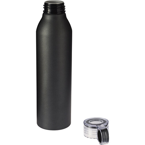 Grom 650 Ml Aluminium Sportflasche , schwarz, Aluminium, 25,00cm (Höhe), Bild 2