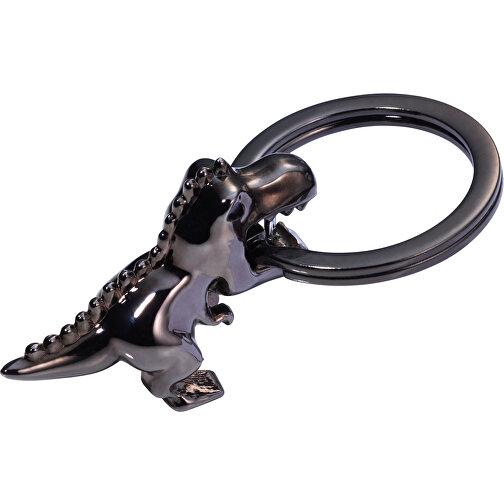 TROIKA Schlüsselanhänger K-REX , Troika, black chrome, Metallguss, 4,50cm x 3,30cm x 1,50cm (Länge x Höhe x Breite), Bild 1