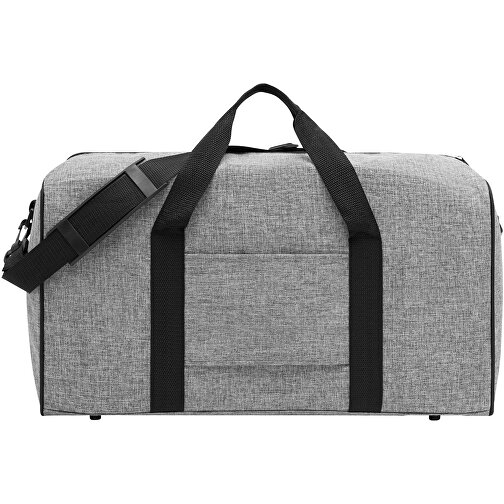 Sporttasche DONEGAL GYM , grau, schwarz, 600D Polyester, 52,00cm x 29,00cm x 23,50cm (Länge x Höhe x Breite), Bild 3