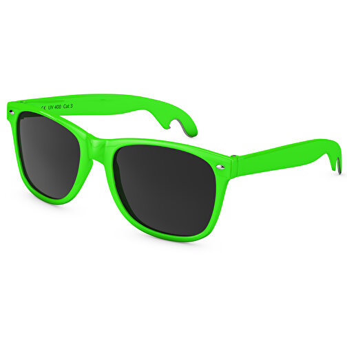 SunShine Cheers Glänzend - UV 400 , Promo Effects, grün glänzend, Rahmen aus Polycarbonat und Glass aus AC, 14,50cm x 4,80cm x 15,00cm (Länge x Höhe x Breite), Bild 1