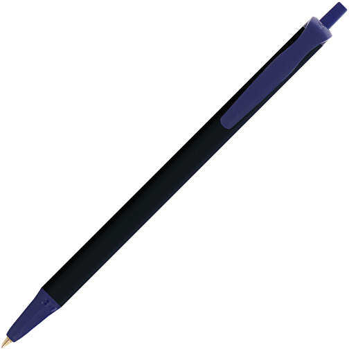 BIC® Clic Stic Softfeel® Kugelschreiber , BiC, schwarz/marineblau, Kunststoff, 14,00cm x 1,20cm (Länge x Breite), Bild 2