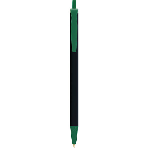 BIC® Clic Stic Softfeel® Kugelschreiber , BiC, schwarz/grün, Kunststoff, 14,00cm x 1,20cm (Länge x Breite), Bild 1