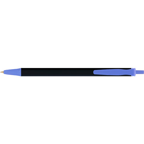 BIC® Clic Stic Softfeel® Kugelschreiber , BiC, schwarz/blau, Kunststoff, 14,00cm x 1,20cm (Länge x Breite), Bild 3