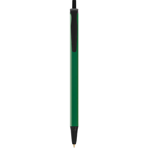 BIC® Clic Stic Kugelschreiber , BiC, grün/schwarz, Kunststoff, 14,00cm x 1,20cm (Länge x Breite), Bild 1