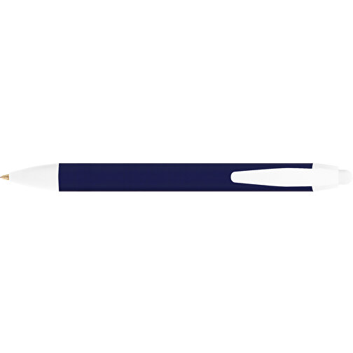 BIC® Wide Body™ Kugelschreiber , BiC, marineblau/weiss, Kunststoff, 14,20cm x 1,50cm (Länge x Breite), Bild 3
