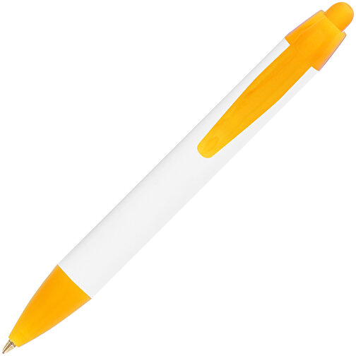 BIC® Wide Body™ Mini Digital Kugelschreiber , BiC, weiß/gefr. orange, Kunststoff, 11,60cm x 1,50cm (Länge x Breite), Bild 2