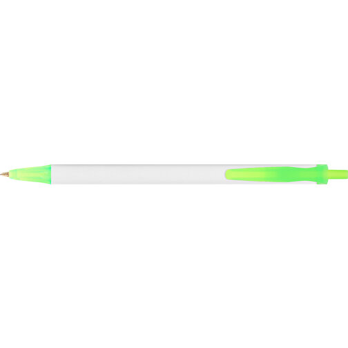 BIC® Clic Stic Digital Kugelschreiber , BiC, weiss/gefr. grün, Kunststoff, 14,00cm x 1,20cm (Länge x Breite), Bild 3