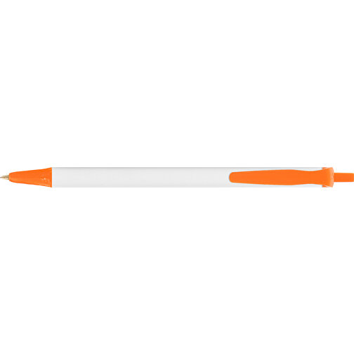 BIC® Clic Stic Digital Kugelschreiber , BiC, weiss/orange, Kunststoff, 14,00cm x 1,20cm (Länge x Breite), Bild 3
