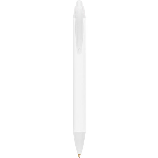 BIC® Wide Body™ Digital Kugelschreiber , BiC, weiß/gefr. transparent, Kunststoff, 14,20cm x 1,50cm (Länge x Breite), Bild 1