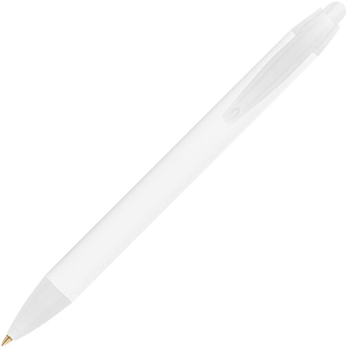 BIC® Wide Body™ Digital Kugelschreiber , BiC, weiss/gefr. transparent, Kunststoff, 14,20cm x 1,50cm (Länge x Breite), Bild 2