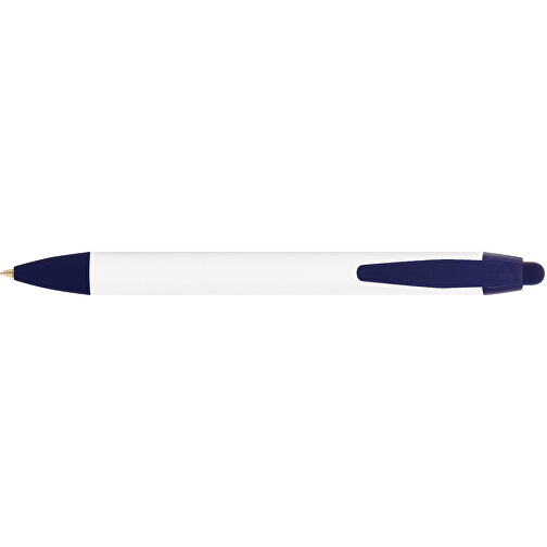 BIC® Wide Body™ Digital Kugelschreiber , BiC, weiß/marineblau, Kunststoff, 14,20cm x 1,50cm (Länge x Breite), Bild 3