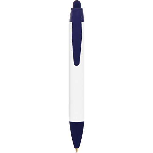BIC® Wide Body™ Mini Digital Kugelschreiber , BiC, weiß/marineblau, Kunststoff, 11,60cm x 1,50cm (Länge x Breite), Bild 1
