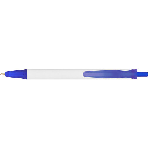 BIC® Clic Stic Mini Digital Kugelschreiber , BiC, weiss/gefr. dunkelblau, Kunststoff, 11,20cm x 1,20cm (Länge x Breite), Bild 3