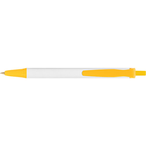 BIC® Clic Stic Mini Digital Kugelschreiber , BiC, weiß/gelb, Kunststoff, 11,20cm x 1,20cm (Länge x Breite), Bild 3
