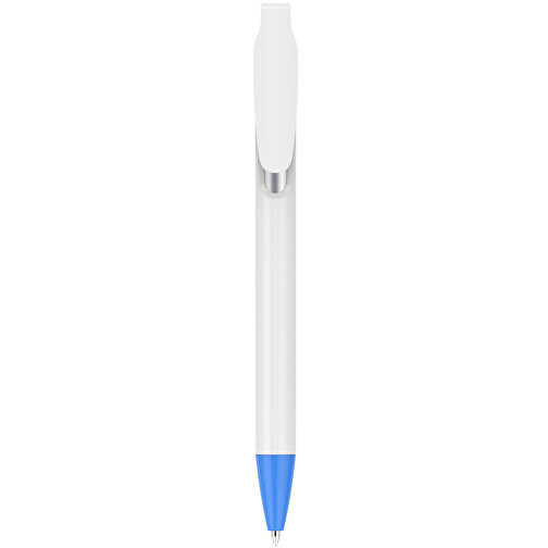 Kugelschreiber – Fanny Weiß , Promo Effects, blau, Kunststoff, 14,20cm x 1,20cm (Länge x Breite), Bild 4