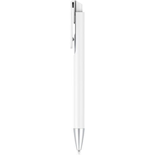 Kugelschreiber – Fanny , Promo Effects, weiß, Kunststoff, 14,00cm x 1,10cm (Länge x Breite), Bild 2