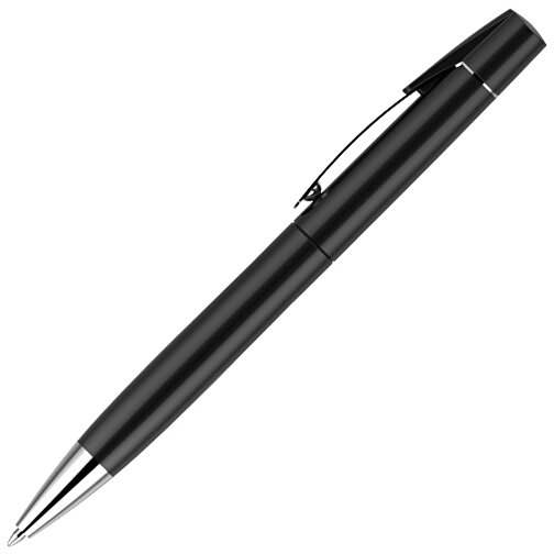 Kugelschreiber Lucky Metallic , Promo Effects, schwarz metallic, Kunststoff, 14,00cm x 1,10cm (Länge x Breite), Bild 6