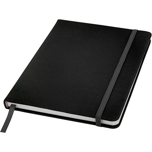 Spectrum A5 Notizbuch Mit Leeren Seiten , schwarz, PU Kunststoff, 21,00cm x 1,20cm x 14,80cm (Länge x Höhe x Breite), Bild 1