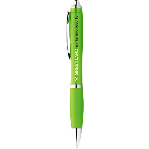 Nash Kugelschreiber Mit Farbigem Schaft Und Griff , limone, ABS Kunststoff, 14,00cm (Länge), Bild 5