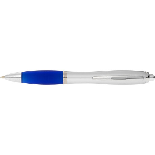 Nash Kugelschreiber Silbern Mit Farbigem Griff , silber / royalblau, ABS Kunststoff, 14,00cm (Länge), Bild 3