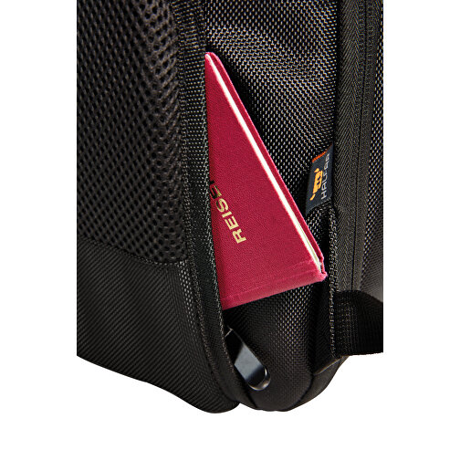 Business-Notebook-Rucksack GIANT , Halfar, schwarz, Polyester 1680d, 12,00cm x 46,00cm x 33,00cm (Länge x Höhe x Breite), Bild 7