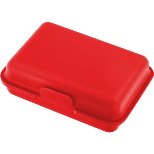 EXPRESSDRUCK Brotdose/Butterdose , rot, PP, 15,30cm x 5,00cm x 10,60cm (Länge x Höhe x Breite), Bild 1