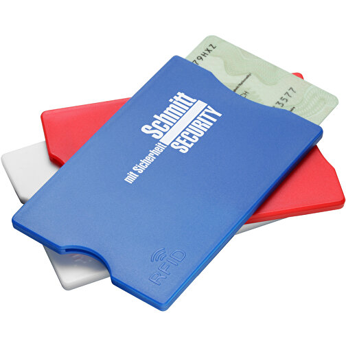 RFID-Kreditkartenhülle , rot, PS+ALU, 9,00cm x 0,40cm x 6,00cm (Länge x Höhe x Breite), Bild 2