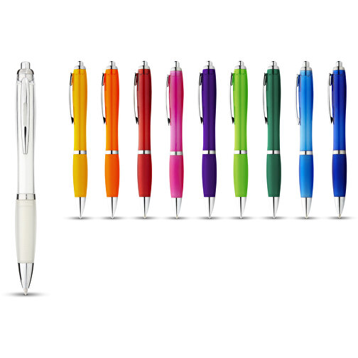 Nash Kugelschreiber Mit Farbigem Schaft Und Griff , lila, ABS Kunststoff, 14,00cm (Länge), Bild 6