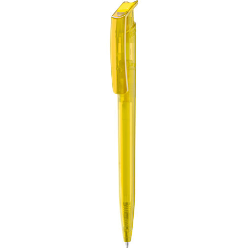 RECYCLED PET PEN Transparent , uma, gelb, Kunststoff, 14,75cm (Länge), Bild 1