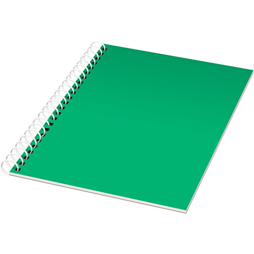 Rothko A5 Notizbuch Mit Spiralbindung , grün / weiss, Papier, 80 g/m2, PP Kunststoff, 21,00cm x 0,50cm x 14,80cm (Länge x Höhe x Breite), Bild 1