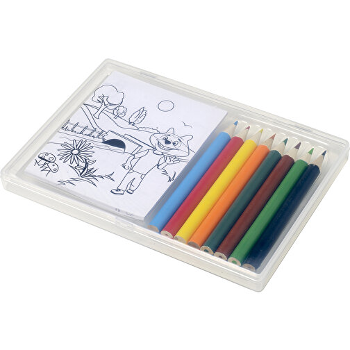 Set à dessin de 8 crayons de couleur et 20 feuilles, Image 2