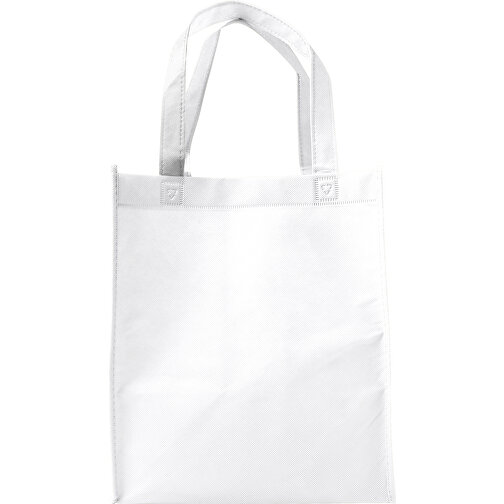 Einkaufstasche Aus Non-Woven Kira , weiß, Non-woven, 30,50cm x 21,00cm x 26,50cm (Länge x Höhe x Breite), Bild 1
