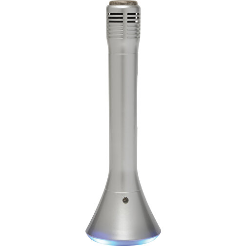 Wireless-Karaoke-Mikrofon CHOIR , silber, Kunststoff / Metall, 25,00cm (Höhe), Bild 3