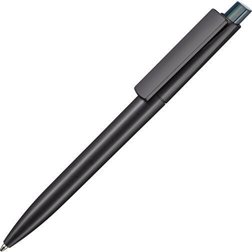 Kugelschreiber CREST RECYCLED , Ritter-Pen, schwarz recycled/smaragd-grün TR/FR, ABS-Kunststoff, 14,90cm (Länge), Bild 2